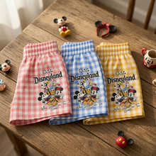 Load image into Gallery viewer, Personalized Embroidered Gingham Shorts for Summer Gift Her
