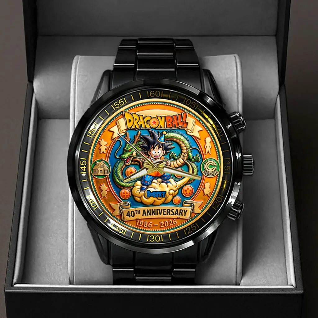 Personalized Dragon Ball Watch Custom Name Gift for Movie Fans