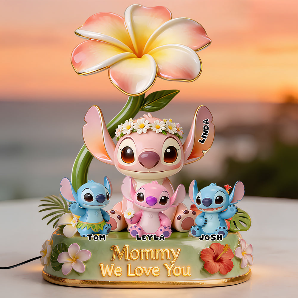 Personalized Acrylic Light Box with Custom Message for Mom