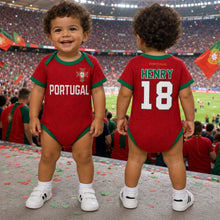 Load image into Gallery viewer, Personalized Baby Jersey Bodysuit France Soccer Gift for New Parents
