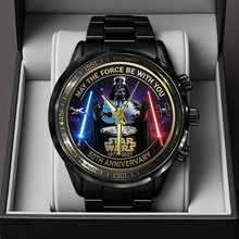 Load image into Gallery viewer, Personalized Star Wars Watch May The Force Be With You Gift for Anniversary
