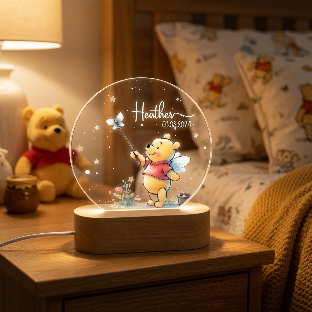 Personalized 3D LED Light Gift for Kids - Birthday Decor - Custom Design