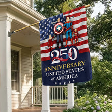 Load image into Gallery viewer, Personalized 250th Anniversary USA Flag Family Gift - Patriotic Decor
