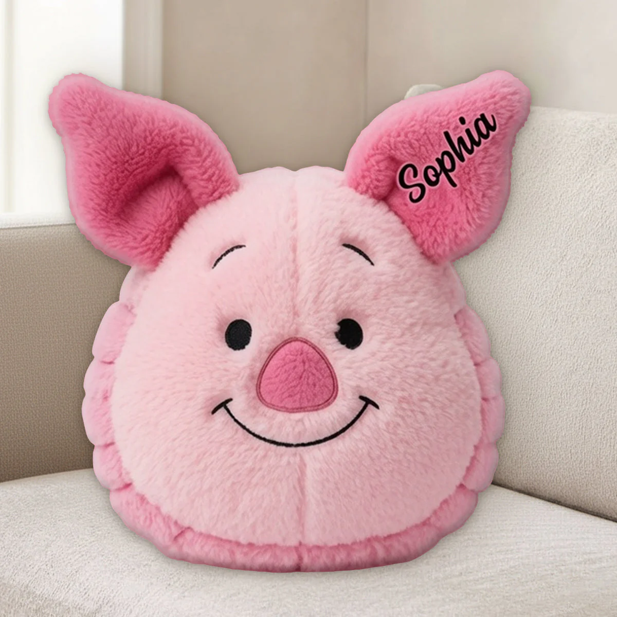 Personalized Honey Bear Shaped Pillow Custom Name Gift for Movie Fans