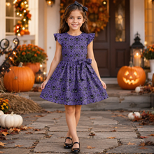 Load image into Gallery viewer, Personalized Gothic Haunted House Dress for Kids - Halloween Costume
