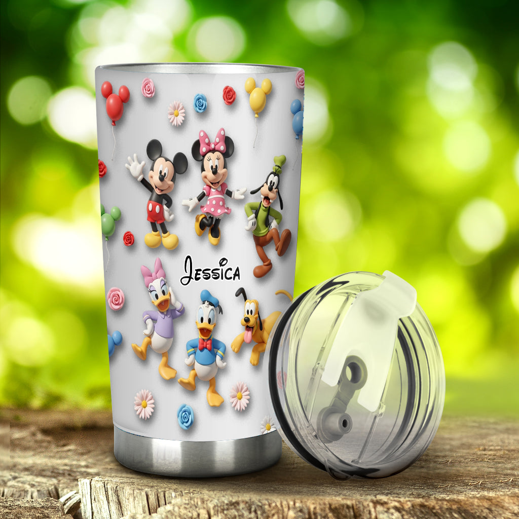Personalized Movie Character Tumbler Custom Name Gift for Fans