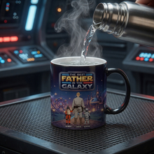 Load image into Gallery viewer, Personalized Color Changing Mug for Dad - Best Father in the Galaxy - Gift for Father's Day
