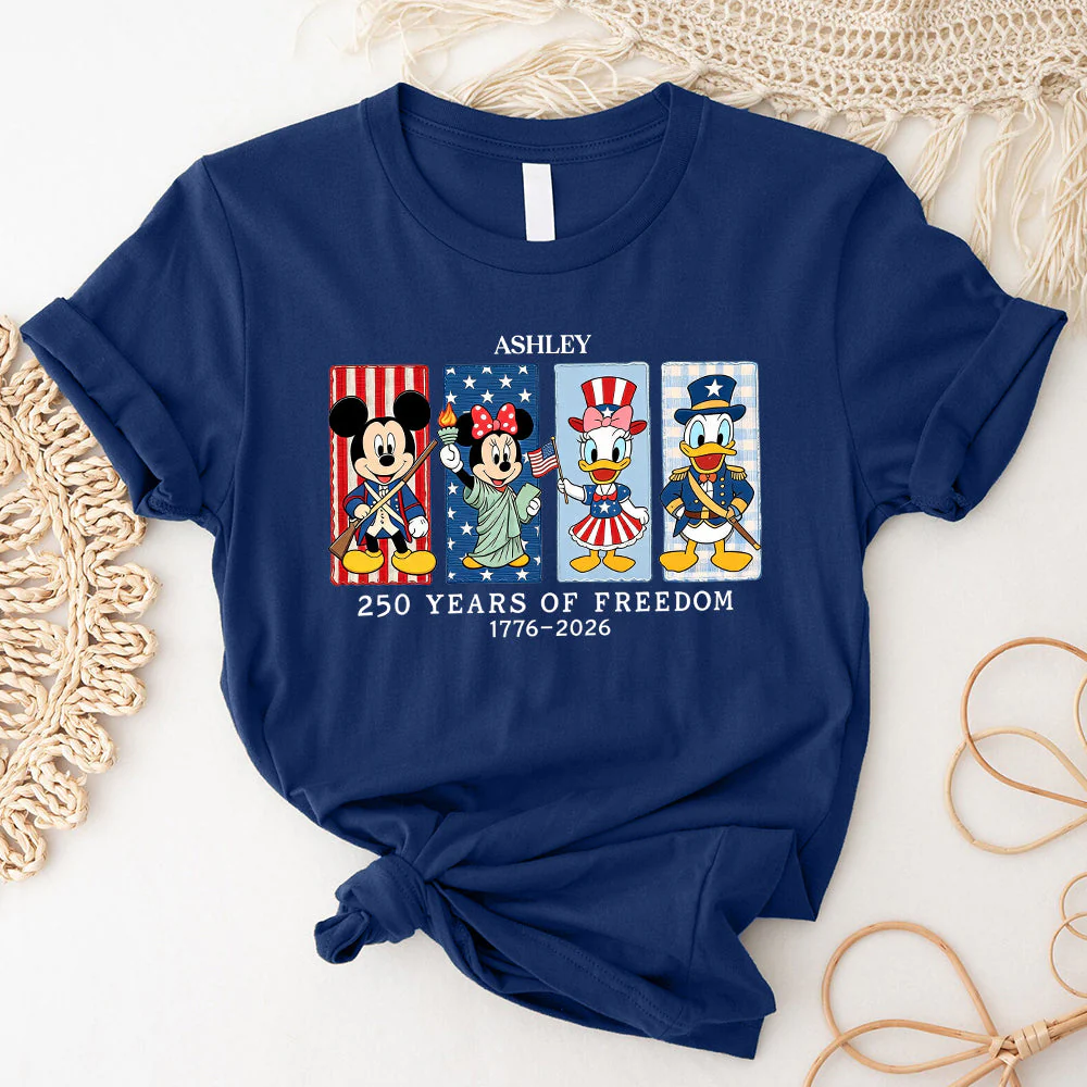 Personalized All Over Print Shirt 250 Years of Freedom Gift for Movie Fans