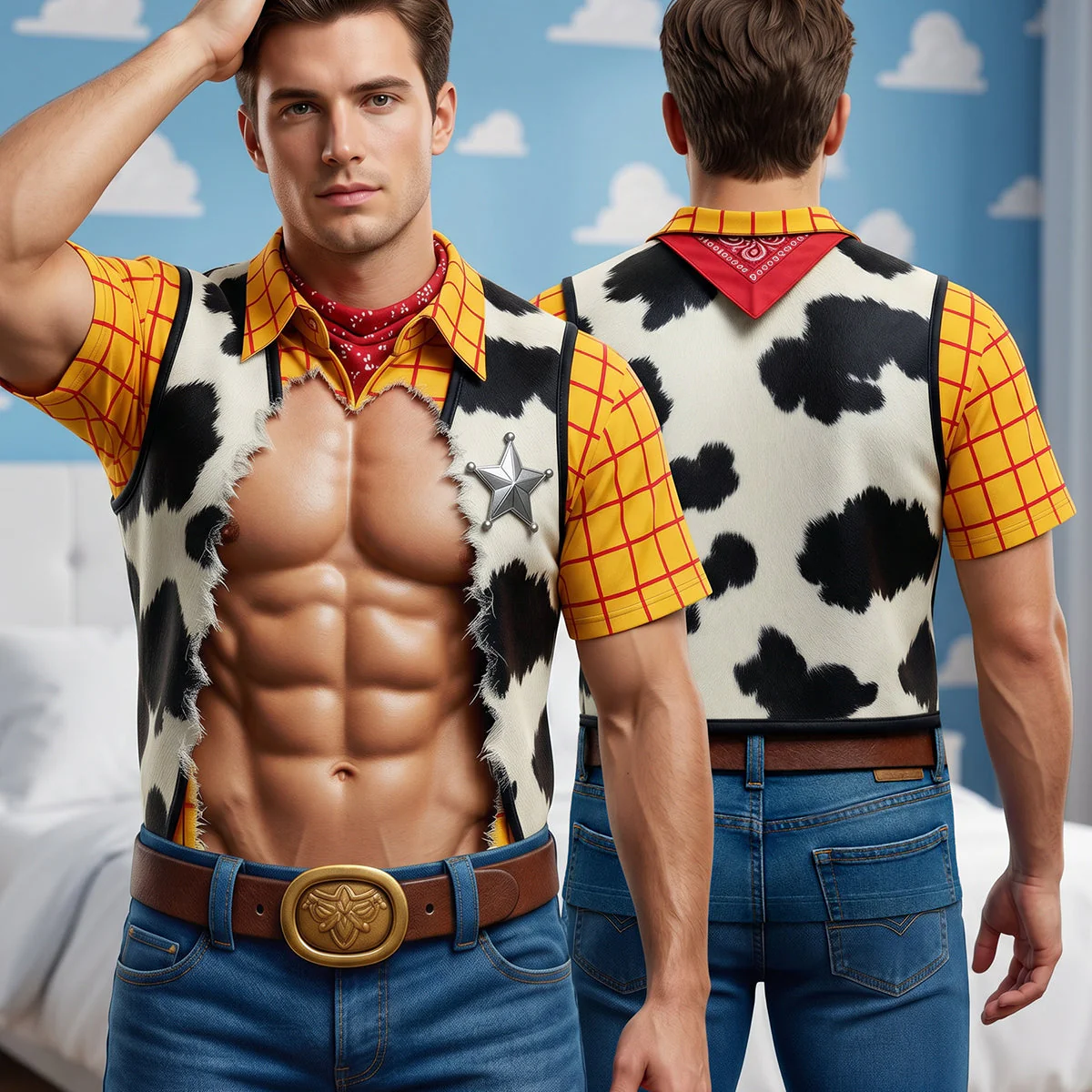 Personalized Funny Cowboy Cosplay Shirt Gift for Movie Fans