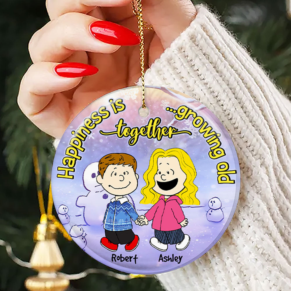 Personalized Ceramic Ornament Gift for Couples Christmas