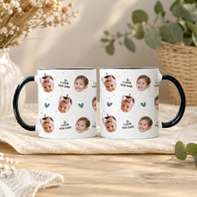 Load image into Gallery viewer, Personalized Ceramic Accent Mug Custom Photo Gift for Dad
