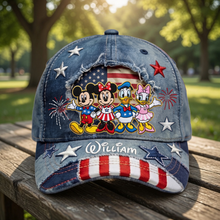 Load image into Gallery viewer, Personalized Classic Cap with Mickey &amp; Friends - Unique Gift for Patriots
