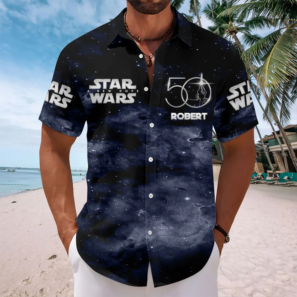 Personalized Star Wars Hawaiian Shirt Custom Gift for Movie Fans