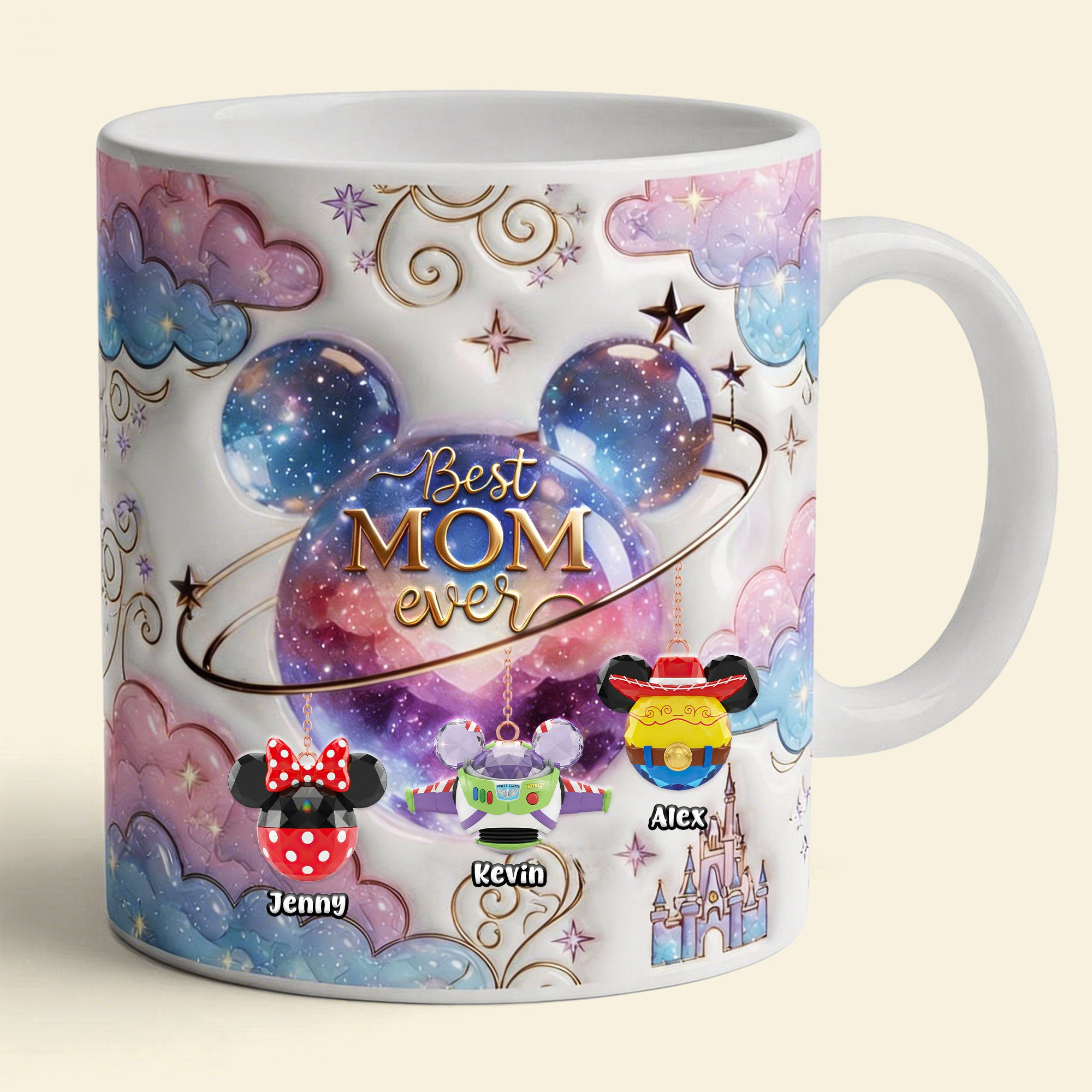Personalized Best Mom Ever Coffee Mug Custom Name Gift for Mother's Day