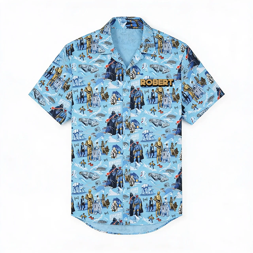 Personalized Star Wars Hawaiian Shirt & Shorts for Movie Fans