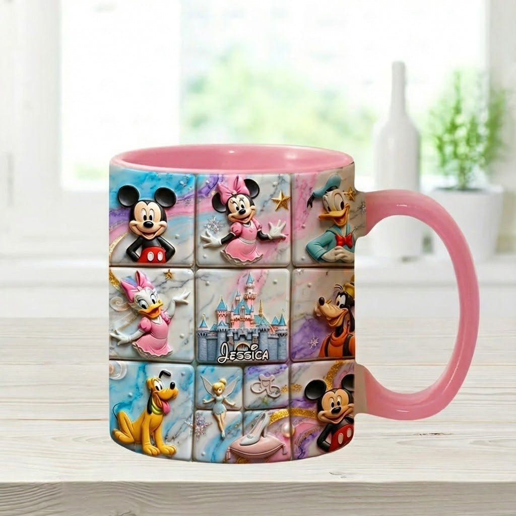 Personalized Disney Magic Mouse Accent Mug Gift for Christmas