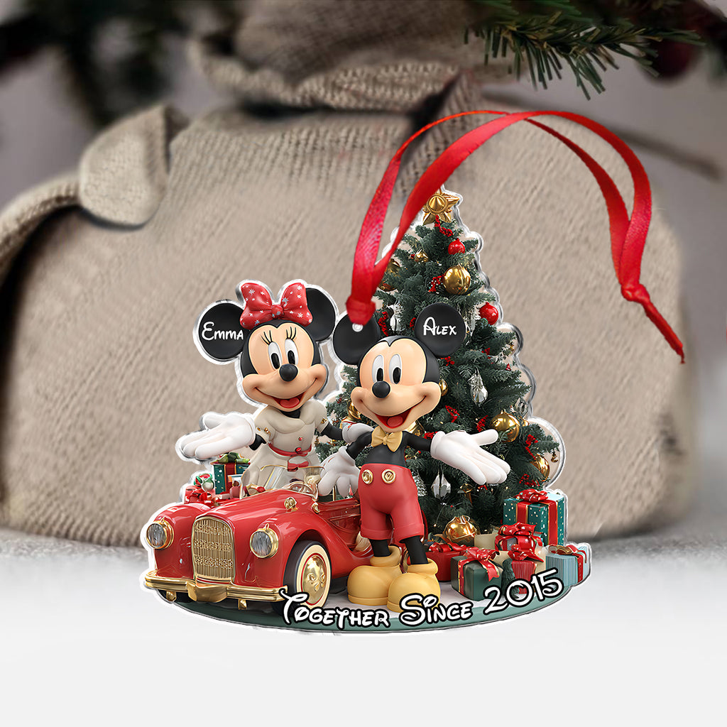Personalized Acrylic Christmas Ornament for Couples Gift 2025