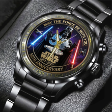 Load image into Gallery viewer, Personalized Star Wars Watch May The Force Be With You Gift for Anniversary
