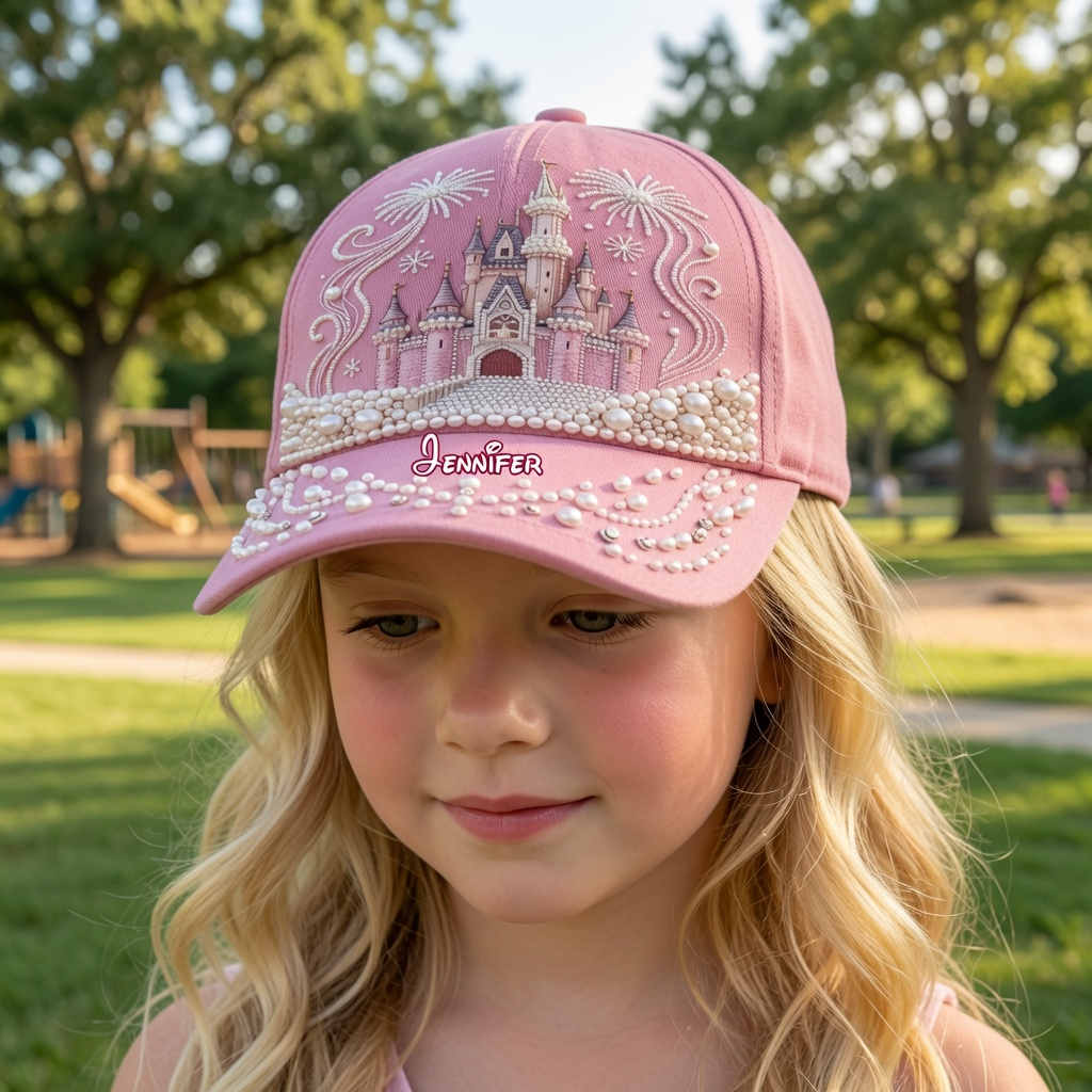 Personalized Magic Castle Cap Custom Name Gift for Her