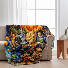 Load image into Gallery viewer, Personalized 40 Years Dragon Ball Blanket Custom Gift for Fans
