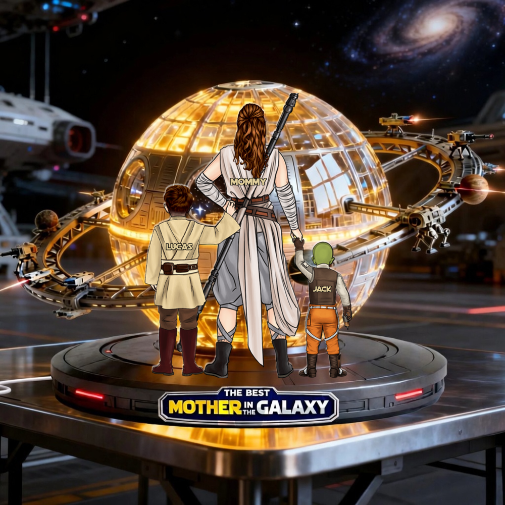 Personalized Acrylic Light Box Gift for Mom - Cosmic Adventure