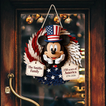 Load image into Gallery viewer, Personalized Custom Shaped Wood Sign 250 Years America Gift for Family
