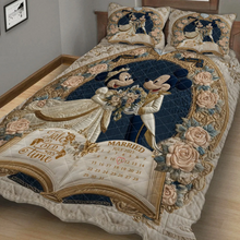 Load image into Gallery viewer, Personalized Fairy Tale Quilt Bedding Set for Couples Gift
