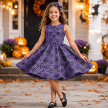 Load image into Gallery viewer, Personalized Gothic Haunted House Dress for Kids - Halloween Costume
