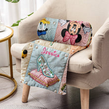 Load image into Gallery viewer, Personalized Disney-Inspired Blanket Custom Name Gift for Daughter
