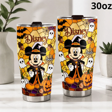 Load image into Gallery viewer, Personalized Halloween Tumbler with Disney Characters for Her
