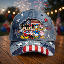 Load image into Gallery viewer, Personalized Classic Cap with Mickey &amp; Friends - Unique Gift for Patriots

