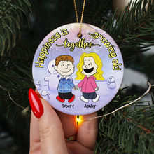 Load image into Gallery viewer, Personalized Ceramic Ornament Gift for Couples Christmas
