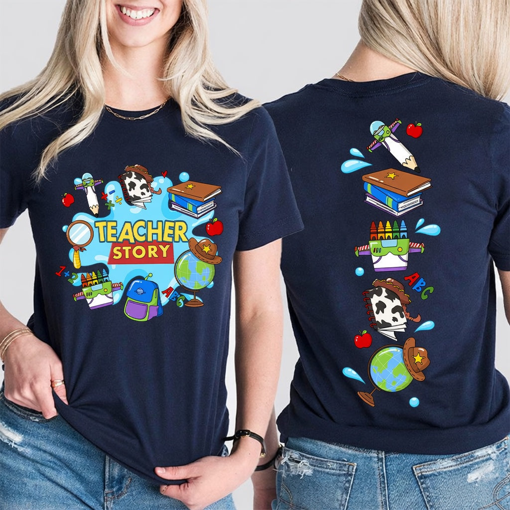 Personalized Teacher Shirt Cute School Supply Gift for Teachers
