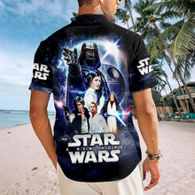 Load image into Gallery viewer, Personalized Star Wars Hawaiian Shirt Custom Gift for Movie Fans
