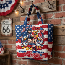 Load image into Gallery viewer, Personalized Quilted Tote Bag with USA 250th Design for Independence Day Gift
