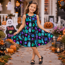 Load image into Gallery viewer, Personalized Haunted House Costume Dress for Kids - Spooky Halloween Gift
