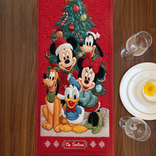 Load image into Gallery viewer, Personalized Christmas Quilt Table Runner Custom Family Name Holiday Decor
