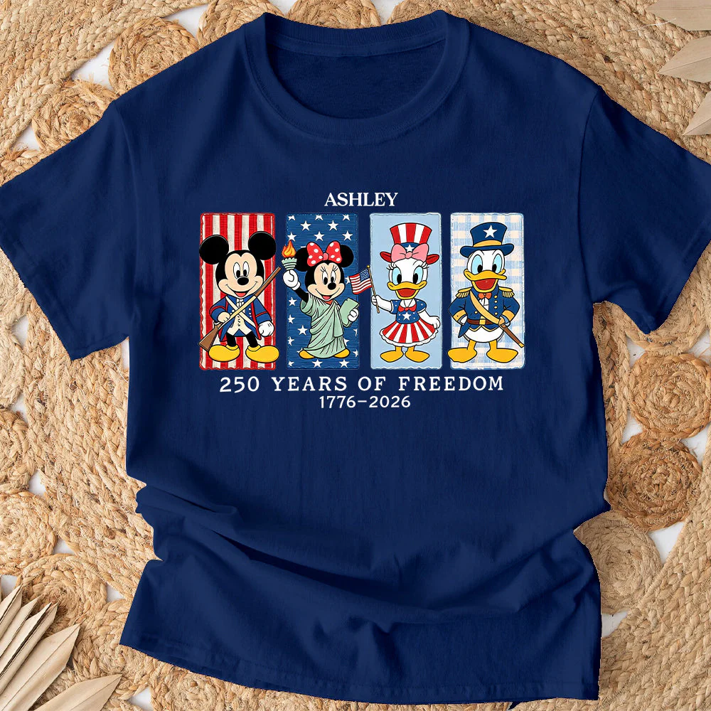 Personalized All Over Print Shirt 250 Years of Freedom Gift for Movie Fans