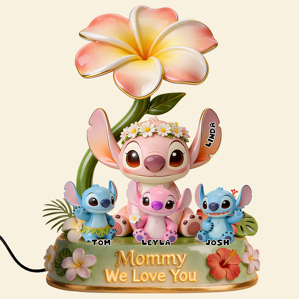 Personalized Acrylic Light Box with Custom Message for Mom