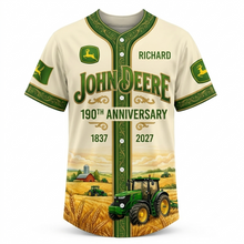 Load image into Gallery viewer, Personalized 190th Anniversary Baseball Jersey Gift for Farmer Dad
