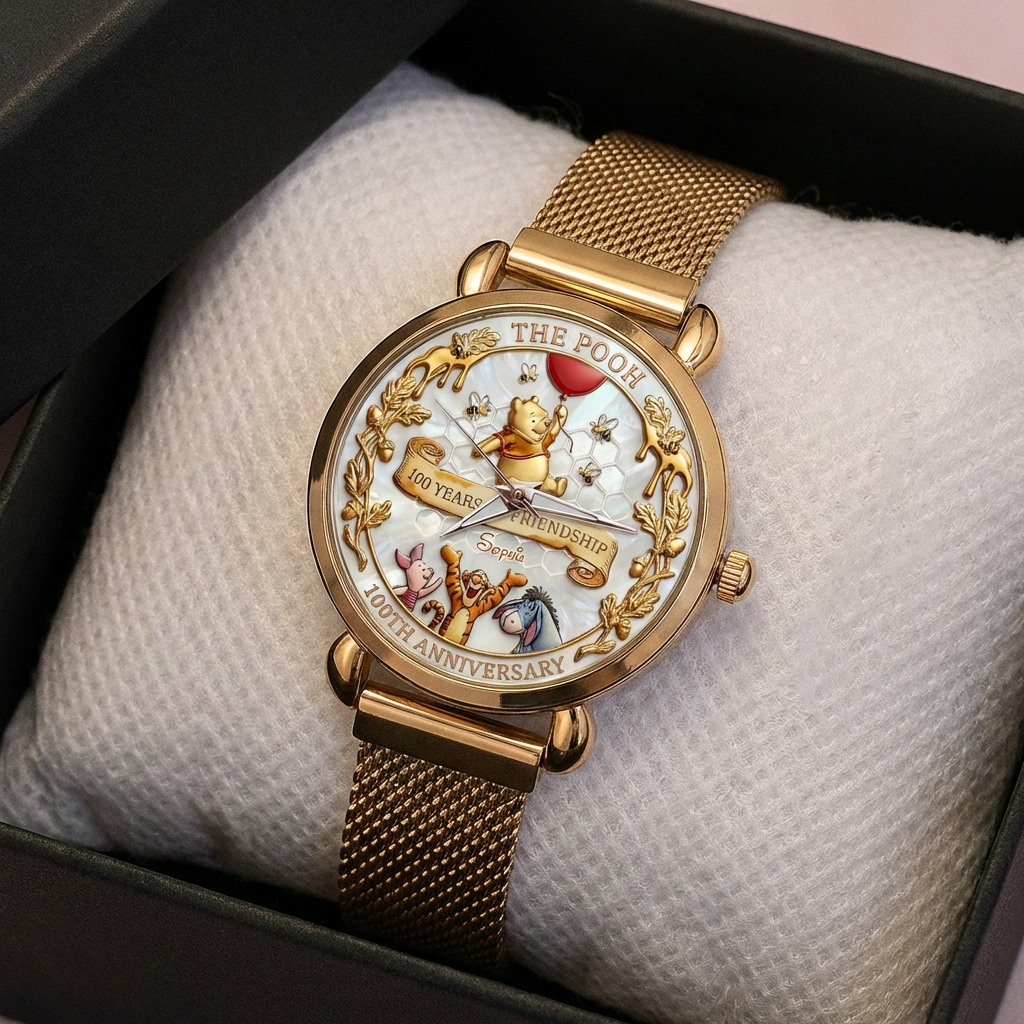Personalized 100th Anniversary Women's Hand Watch Gift for Movie Fans