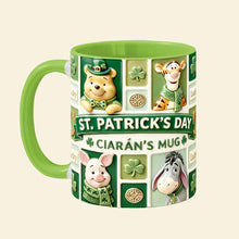 Load image into Gallery viewer, Personalized St. Patrick's Day Accent Mug Gift for Movie Fans
