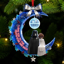 Load image into Gallery viewer, Personalized Acrylic Ornament I Love You To The Moon Gift for Couple
