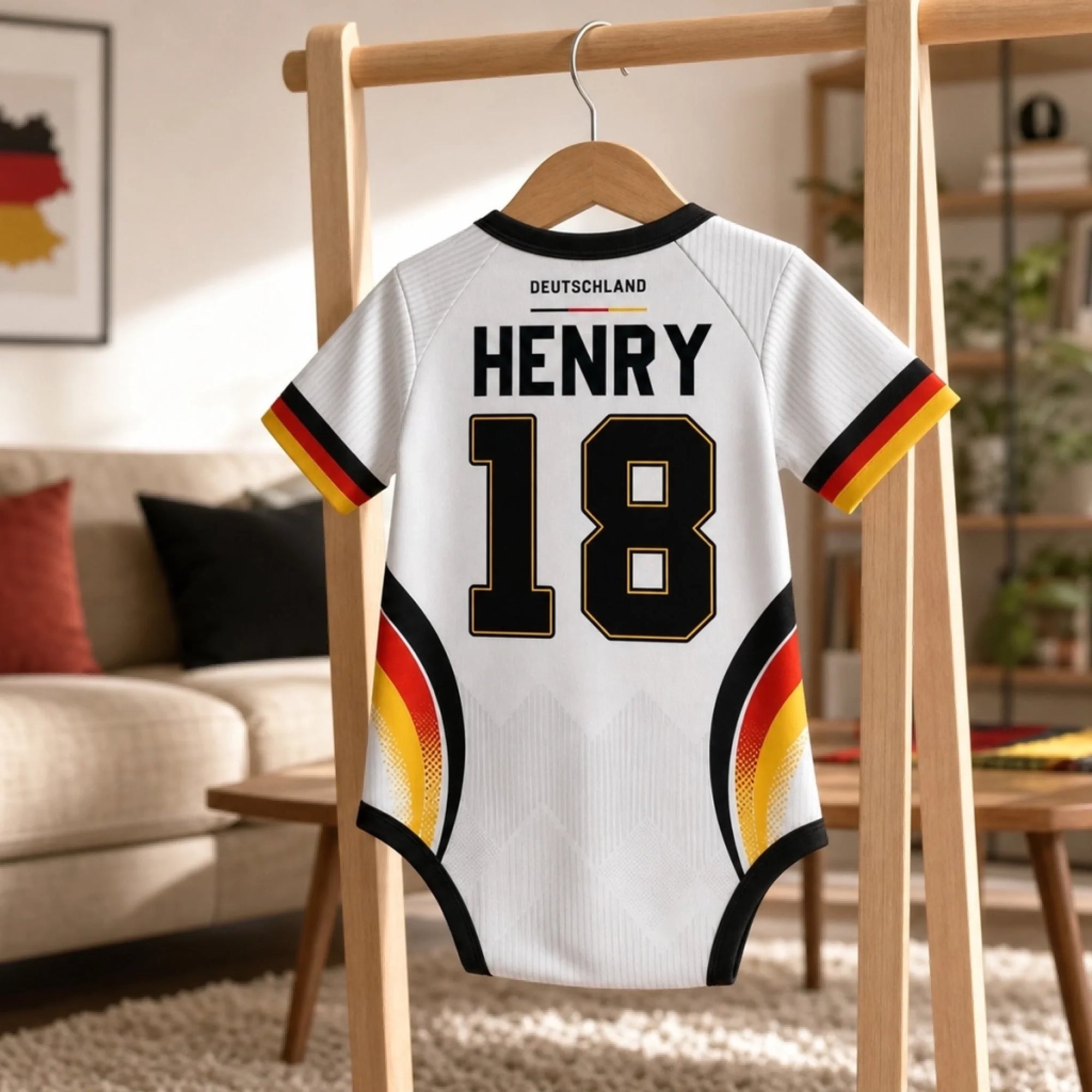 Personalized Baby Jersey Bodysuit France Soccer Gift for New Parents