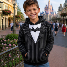 Load image into Gallery viewer, Personalized Jack Skellington AOP Shirt for Kids Halloween Costume
