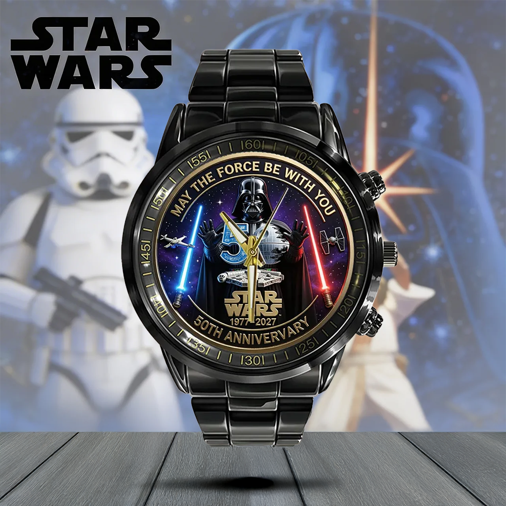 Personalized Star Wars Watch May The Force Be With You Gift for Anniversary