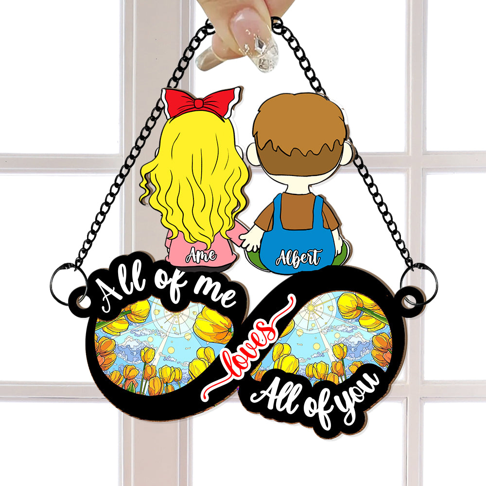 Personalized Holding Hands Suncatcher Couples Gift | 6 & 8 Inch