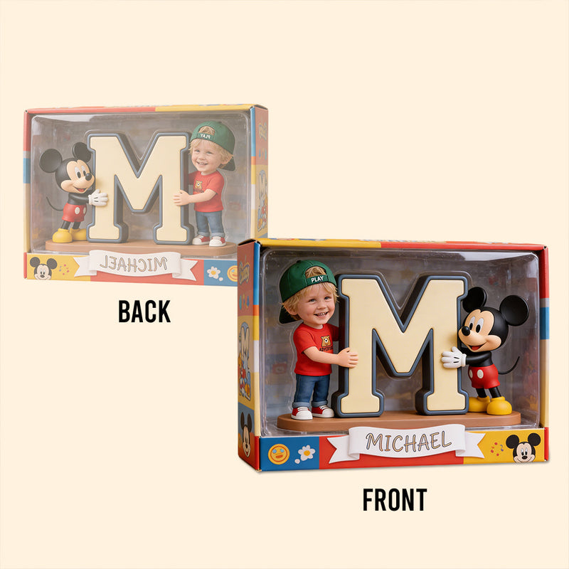 Personalized Acrylic Plaque with Alphabet for Kids - Movie Fans Gift