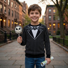 Load image into Gallery viewer, Personalized Jack Skellington AOP Shirt for Kids Halloween Costume
