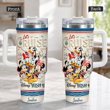 Load image into Gallery viewer, Personalized Disney Cruise Tumbler with 3D Design for Travelers
